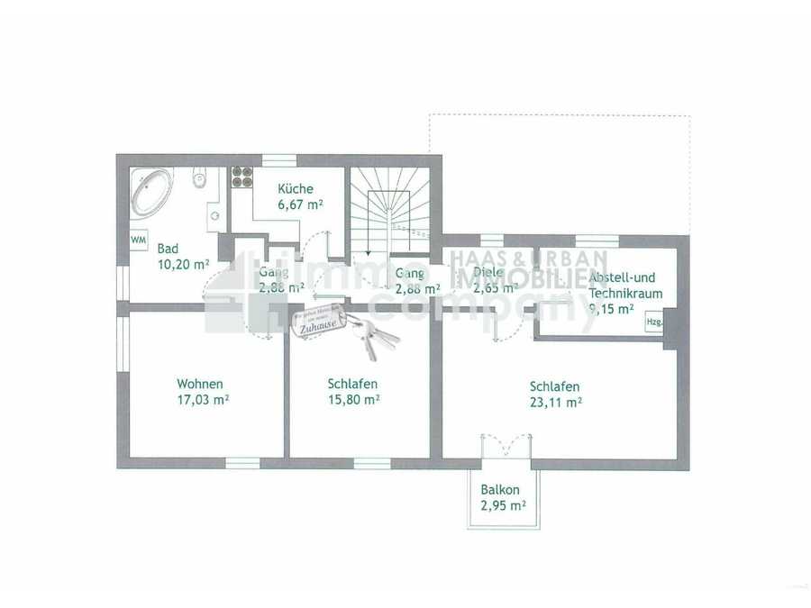 Immobilie: Dachgeschosswohnung in 5020 Salzburg