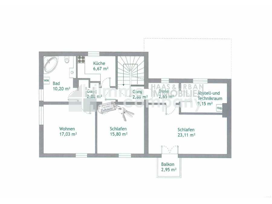 Dachgeschosswohnung in 5020 Salzburg Immobilie: Dachgeschosswohnung in 5020 Salzburg