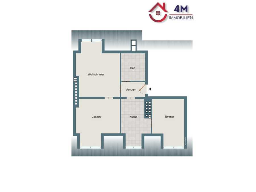 Immobilie: Dachgeschosswohnung in 1100 Wien