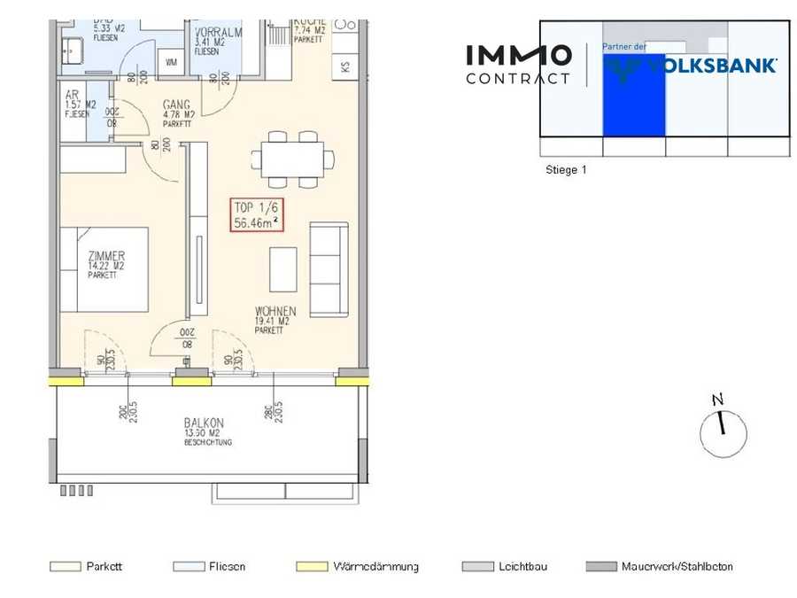 Mietwohnung in 3100 St. Pölten Immobilie: Mietwohnung in 3100 St. Pölten