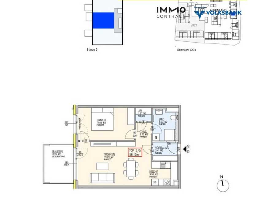 Mietwohnung in 3100 St. Pölten Immobilie: Mietwohnung in 3100 St. Pölten