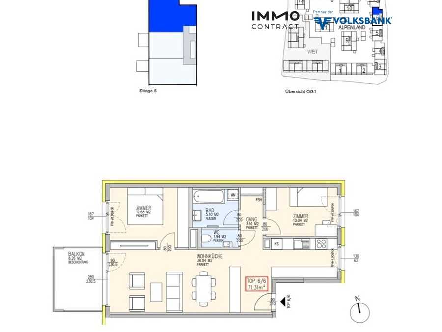 Immobilie: Mietwohnung in 3100 St. Pölten