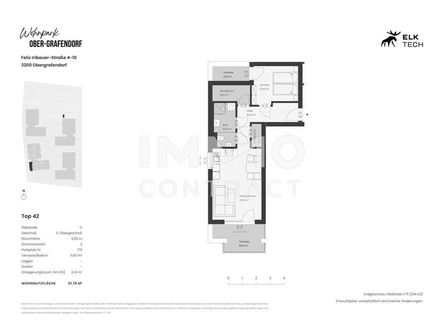 Immobilie: Terrassenwohnung in 3200 Ober-Grafendorf
